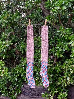Southwestern long knee-high socks